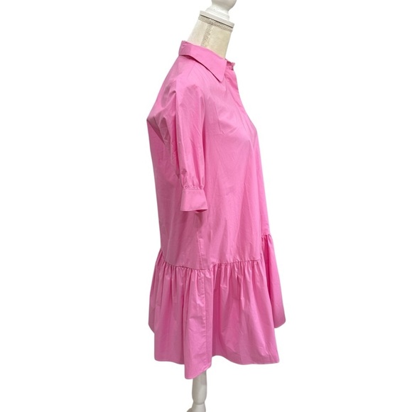 MARELLA BY MAX MARA Women’s Size 2 Pink Summer Collared Shirt Dress Cotton NEW - Picture 14 of 16